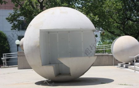 球体雕塑建筑图片