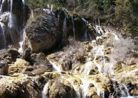 九寨沟珍珠瀑布图片