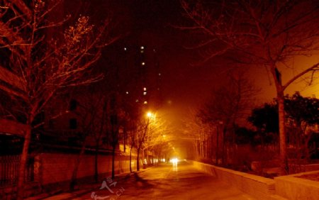 郑州市文劳路夜景图片