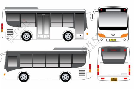 金龙双门巴士模型图片