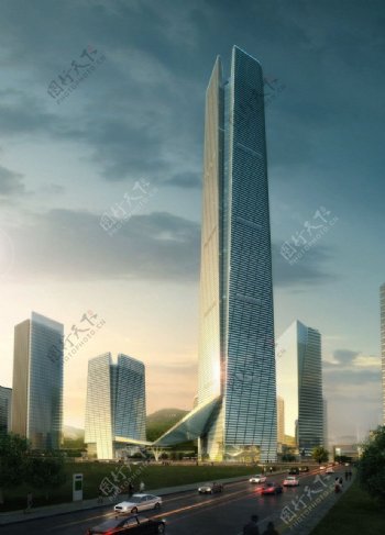 高层公建商业模型图片
