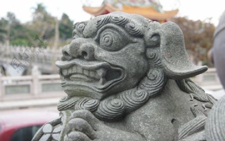 台灣竹林寺石獅子图片
