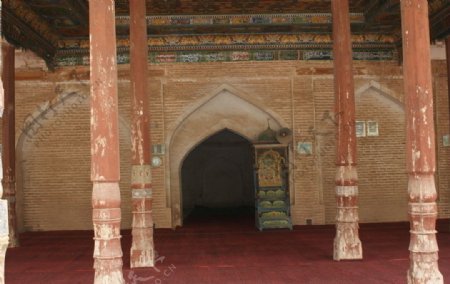 喀什清真寺内景图片