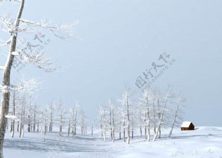 雪景max源文件图片