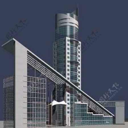 3dmax中式建筑模型图片