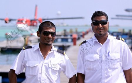 马尔代夫水上飞机机长图片
