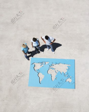 世界版块地形图图片