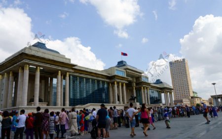 蒙古乌兰巴托广场图片