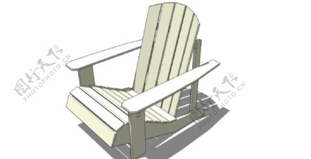 木制躺椅图片