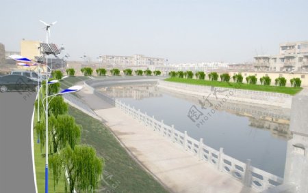 河堤绿化图片