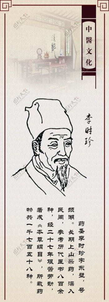 中医文化挂画图片
