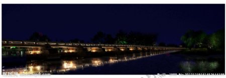 桥夜景效果图图片