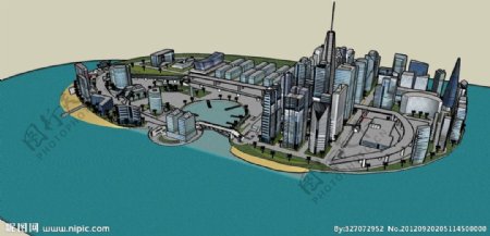 城市规划精品sketchup模型图片