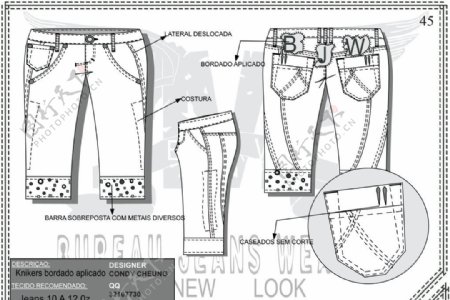 牛仔裤设计condydesign图片
