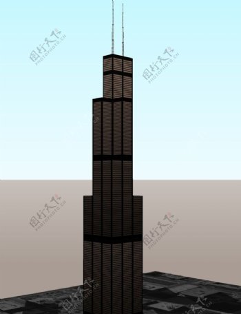 SketchUp高楼图片