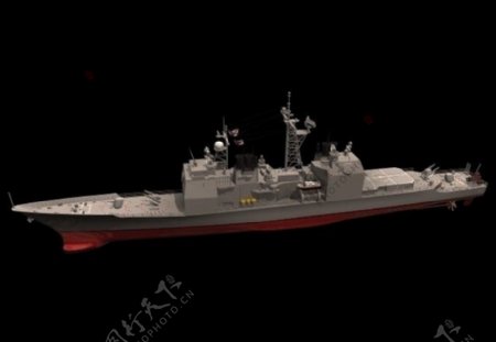巡洋舰三维模型图片