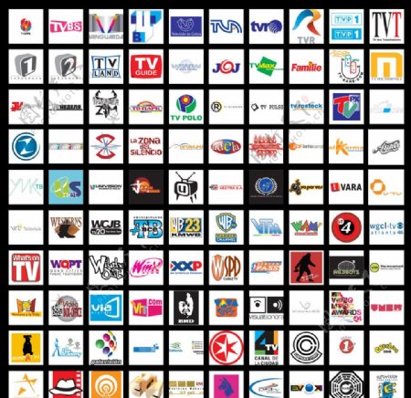 全球电视传媒标志设计图片