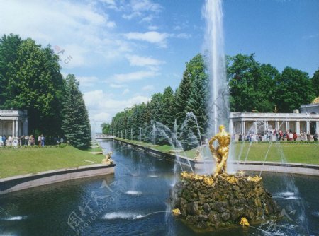 欧式喷泉图片