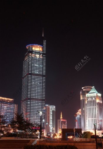 南宁地王大厦夜景图片