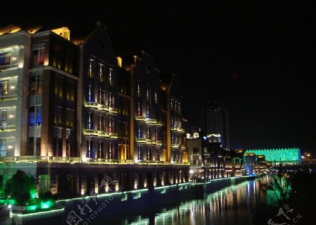 楚河汉街夜景图片