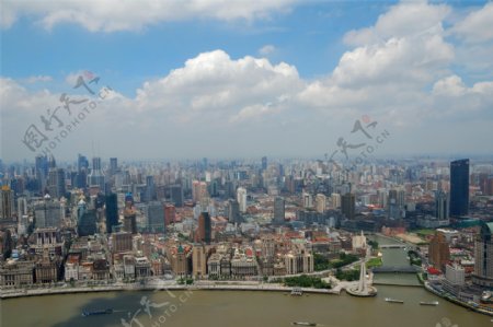 上海俯瞰图片