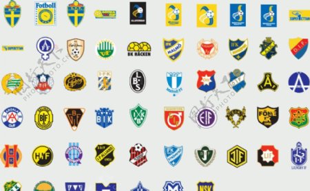 全球2487个足球俱乐部球队标志瑞典图片