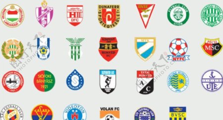 全球2487个足球俱乐部球队标志匈牙利图片