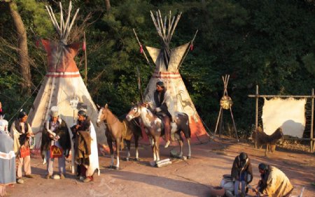 印第安部落图片