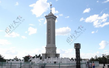 乌兰察布市老虎山人民纪念碑图片