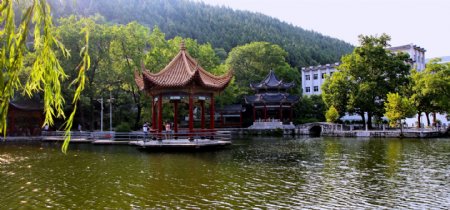 荆门文明湖景观图片