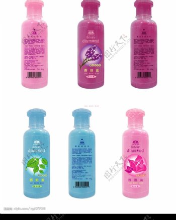 江苏盐业公司洗浴瓶标签图片