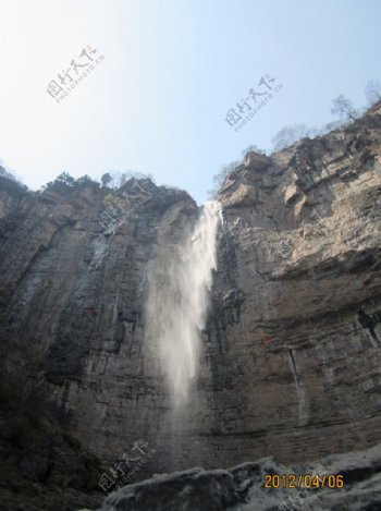 太行山八里沟瀑布图片