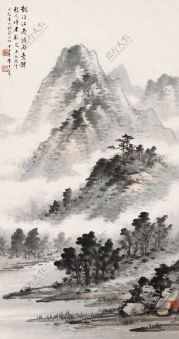 江南烟雨图片