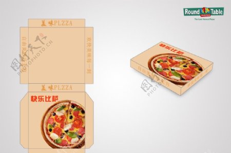 比萨包装盒图片