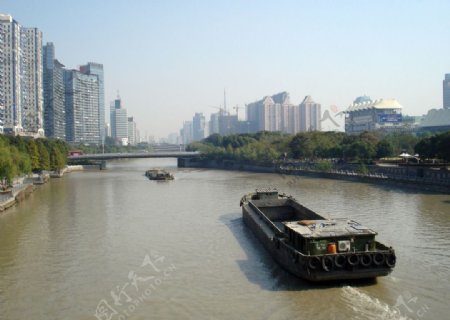 杭州大运河上的船图片