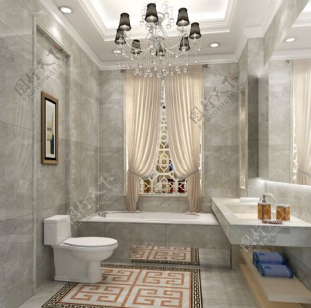 浴室瓷砖效果图图片