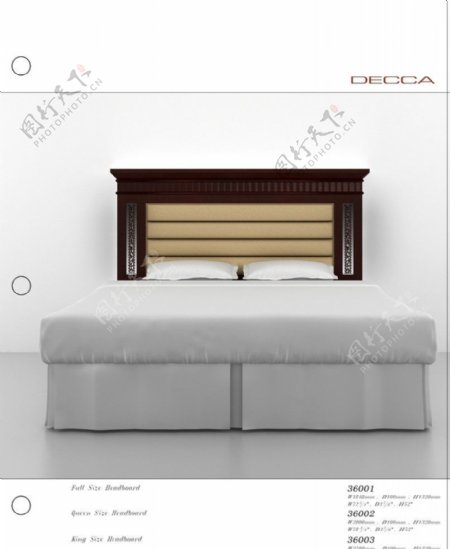 中式双人床图片