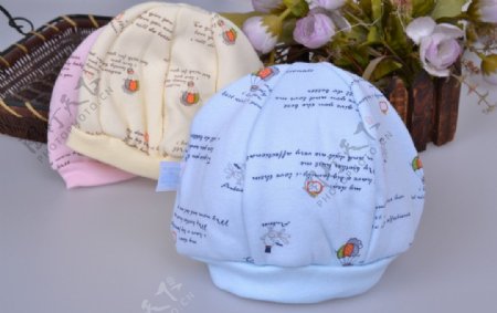 婴儿胎帽新生儿帽子图片