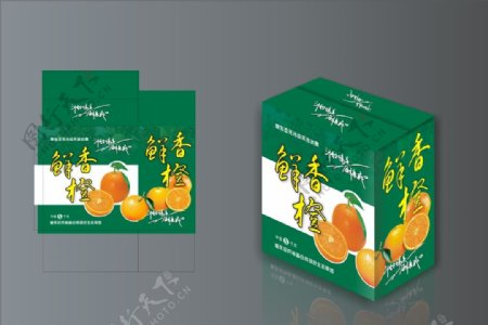 鲜香橙纸箱包装图片