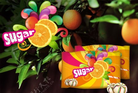 糖果包装设计平面图图片