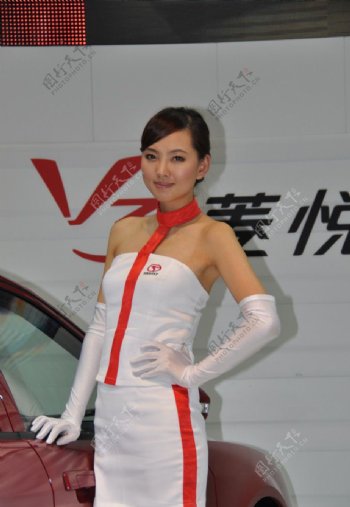 2009年广州车展东南汽车车模4图片