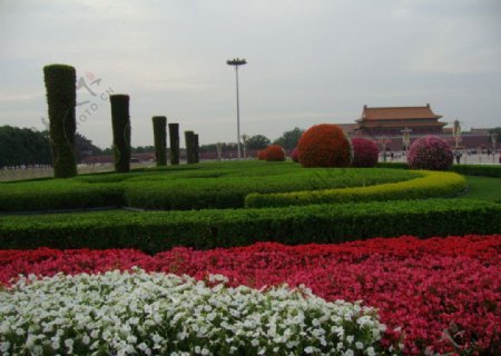 天安门广场景观图片