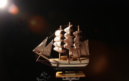 模型帆船摄影照片图片