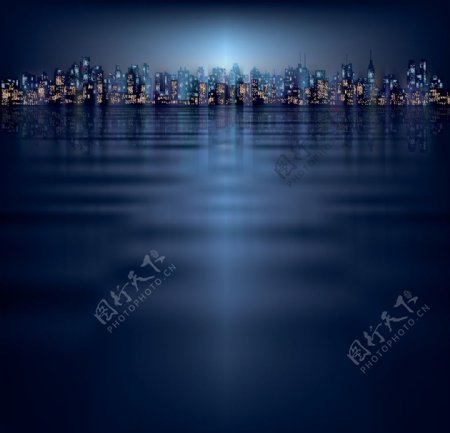 北戴河夜景图片
