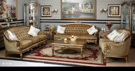 古典艺术沙发图片