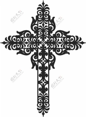 欧式复古十字架图片