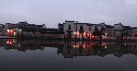 安徽宏村夜景图片