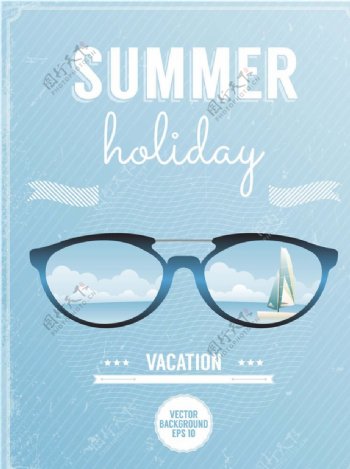 夏季旅游设计眼镜图片