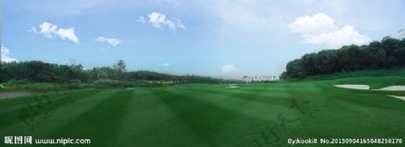 高尔夫球场风景图片
