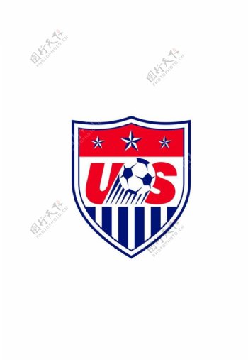 世界部分国家足球队队徽之美国图片